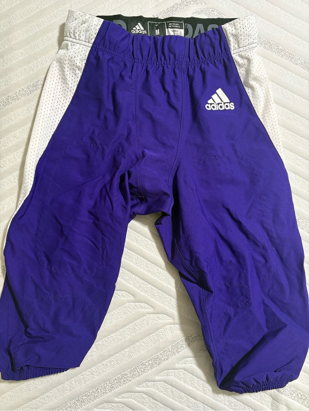 adidas Purple and White Men's football pants